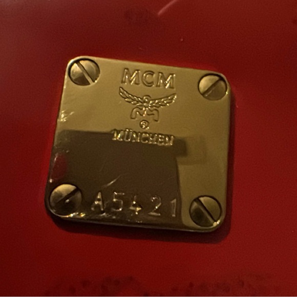 Red MCM Shoulder Bag - Picture 4 of 4